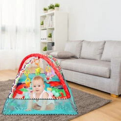 Tappetino Per Bambini, Tappetino Risveglio Per Bambini Recinzione 3 In 1 Supporto Per Il Fitness Giocattolo Per Bambini Tappetino Per Attività Tappetino Per Bambini Con 18 Palline Oceaniche -Armonia Casa 81534365 5