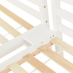 Letto Per Bambini 90 X 200 Cm Letto Triplo In Legno Con Scala Laterale, Bianco 8 Letto Per Bambini 90 X 200 Cm Letto Triplo In Legno Con Scala Laterale, Bianco -Armonia Casa 81608872 4