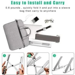 None Support D'ordinateur Portable Pliable Stand Laptop Argento -Armonia Casa 81946976 3