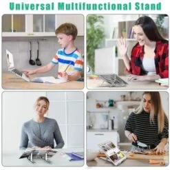 None Support D'ordinateur Portable Pliable Stand Laptop Argento -Armonia Casa 81946976 4