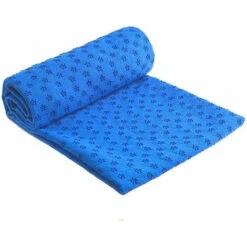 Telo Asciugamano Antiscivolo Per Tappetino Yoga Teli In Microfibra Per Pilates Con Sacca Blu
