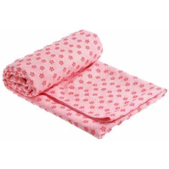 Telo Asciugamano Antiscivolo Per Tappetino Yoga Teli In Microfibra Per Pilates Con Sacca Rosa