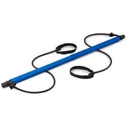 Barra Da Pilates Portatile Attrezzo Allenamento Fitness Yoga Asta Blu