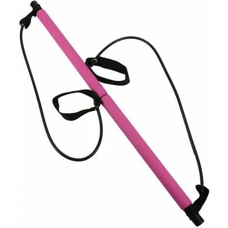 Barra Da Pilates Portatile Attrezzo Allenamento Fitness Yoga Asta Rosa 1 Barra Da Pilates Portatile Attrezzo Allenamento Fitness Yoga Asta Rosa