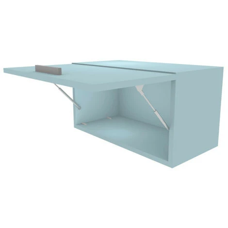 3066BRP - Mobile Libreria Pensile Con Anta A Ribalta L 60 H 32 Prof. 32 - Verde Petrolio 4 3066BRP - Mobile Libreria Pensile Con Anta A Ribalta L 60 H 32 Prof. 32 - Verde Petrolio - immagine 4