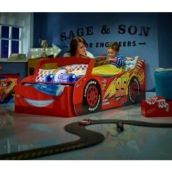 Lettino Sagomato Con Luci Saetta Disney Cars -Armonia Casa 83560281 3