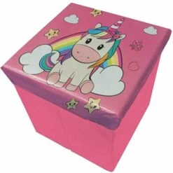 Pouf Portagiochi Unicorno
