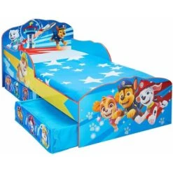 Lettino In Legno Paw Patrol Con Contenitori Portaoggetti -Armonia Casa 83560677 4