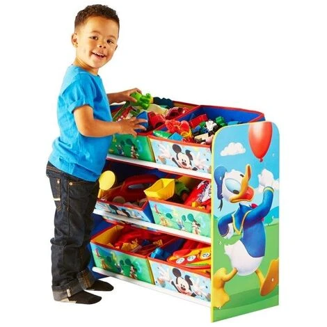Scaffale Con Contenitori Portagiochi In Legno Mickey Mouse Disney 1 Scaffale Con Contenitori Portagiochi In Legno Mickey Mouse Disney