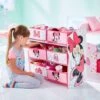 Scaffale Con Contenitori Portagiochi In Legno Minnie Disney