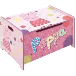 Cassapanca Portagiochi In Legno Peppa Pig