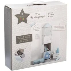 Stoccaggio Di Colonne Grigie - Magazzino A Colonna, Grigio, Polipropilene, Dimensioni 34x140x32 Cm - Atmosphera Créateur D'intérieur -Armonia Casa 83769194 3