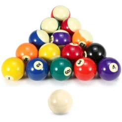 Palla Da Biliardo Per Adulti Da 52,5 Mm Set Di Palline Da Biliardo Standard Americano A Grandezza Naturale Set Di 16 Palline Da Biliardo In Resina Sintetica Durevole (M) -Armonia Casa 85894495 3