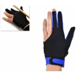 Pezzo Elastico Lycra 3 Finger Pool E Guanto Da Biliardo Uomo Donna Stretch Con Guanto Da Biliardo A Tre Dita - Blu L -Armonia Casa 85913002 5