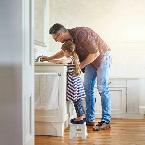 Sgabello Pieghevole E Portatile Per Bambini Adulti Piccolo Sgabello Pieghevole In Plastica Antiscivolo Per Cucina Bagno Giardino Camera Da Letto 22 Cm Bianco 5 Sgabello Pieghevole E Portatile Per Bambini Adulti Piccolo Sgabello Pieghevole In Plastica Antiscivolo Per Cucina Bagno Giardino Camera Da Letto 22 Cm Bianco - immagine 5