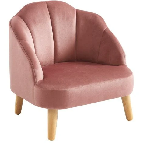 Poltrona Per Bambini In Velluto Rosa - COBACA 2 Poltrona Per Bambini In Velluto Rosa - COBACA - immagine 2