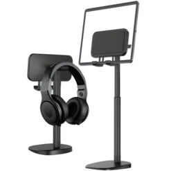 Supporto Smartphone Cellulare Tablet Da Tavolo Regolabile Con Portacuffie QZJ201 -Armonia Casa 86543056 3