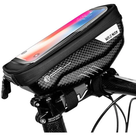 Borsa Da Manubrio Per Bici Impermeabile Portatile Con Supporto Per Bici Con Touch Screen, Supporto Per Telefono Da Bici Supporto Per Telefono MTB Per Qualsiasi Telefono Con Schermo 2 Borsa Da Manubrio Per Bici Impermeabile Portatile Con Supporto Per Bici Con Touch Screen, Supporto Per Telefono Da Bici Supporto Per Telefono MTB Per Qualsiasi Telefono Con Schermo - immagine 2