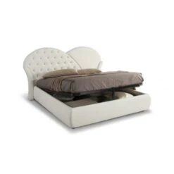 Letto Con Contenitore Marubi Bianco Bottoni Effetto Cristallo 9 Letto Con Contenitore Marubi Bianco Bottoni Effetto Cristallo -Armonia Casa 88769494 5