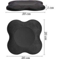 Cuscinetto Tappetino Yoga Antiscivolo Set 2pz Sostegno Morbido Ginocchio Gomito -Armonia Casa 88890826 5