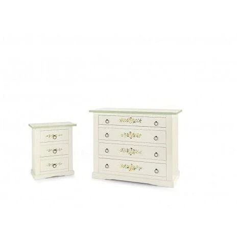 Mar.c.a. Design - Comò Shabby Chic In Legno Di Pioppo Bianco Decorato Elegante, Mobile Arte Povera Made In Italy - Misura 115x50x90h 1 Mar.c.a. Design - Comò Shabby Chic In Legno Di Pioppo Bianco Decorato Elegante, Mobile Arte Povera Made In Italy - Misura 115x50x90h