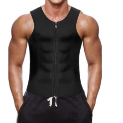 Canotta Snellente Uomo Gilet Modellante Dimagrante Palestra Fitness Taglia 3XL