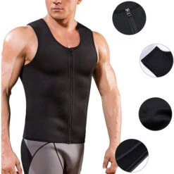 Canotta Snellente Uomo Gilet Modellante Dimagrante Palestra Fitness Taglia 3XL -Armonia Casa 89370192 4