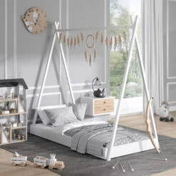 Lettino Per Bambini „Tipsy“ 160x80cm Bianco VitaliSpa -Armonia Casa 89967241 4