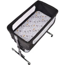 Culla Multifunzionale Regolabile In Altezza 925870-90cm Upgrade (Nero) -Armonia Casa 89967757 3