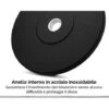 Bumper Plate Dischi Palestra Per Bilanciere Anello Interno In Acciaio Training 5 Kg Con Foro Da 51mm