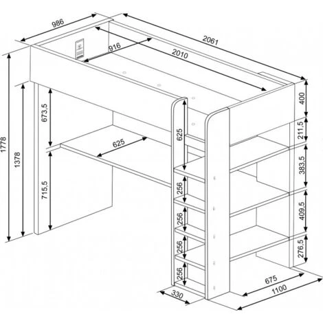 Letto A Soppalco Smith Per Un Bambino Rosa Antico E Bianco Opaco Con Scrivania Rosa Antico E Bianco 5 Letto A Soppalco Smith Per Un Bambino Rosa Antico E Bianco Opaco Con Scrivania Rosa Antico E Bianco - immagine 5