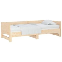 Dormeuse Estraibile In Legno Letto - Letto Per Adulti Massello Di Pino 2x(90x190) Cm -Armonia Casa 90446581 3