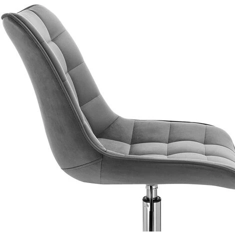 WOLTU Sedia Da Scrivania Per Ufficio Studio. Sgabello Girevole Altezza Regolabile Con Schienale In Velluto Grigio Scuro 4 WOLTU Sedia Da Scrivania Per Ufficio Studio. Sgabello Girevole Altezza Regolabile Con Schienale In Velluto Grigio Scuro - immagine 4