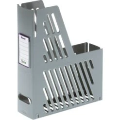 Portariviste Con Cartellino 240x75x315 Mm Grigio Archivo 2000 2005 Gs