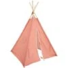 Tepee Per Bambini Wapi, Cotone E Pioppo, Rosa Terracotta - Atmosphera Créateur D'intérieur