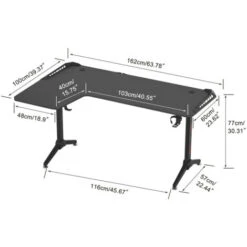 Scrivania Gaming PC 160cm Angolare Grande Scrivania Gamer Angolo Salvaspazio Tavolo Gaming Con LED RGB Per Studio Stanza Forma L 9 Scrivania Gaming PC 160cm Angolare Grande Scrivania Gamer Angolo Salvaspazio Tavolo Gaming Con LED RGB Per Studio Stanza Forma L -Armonia Casa 90874428 5