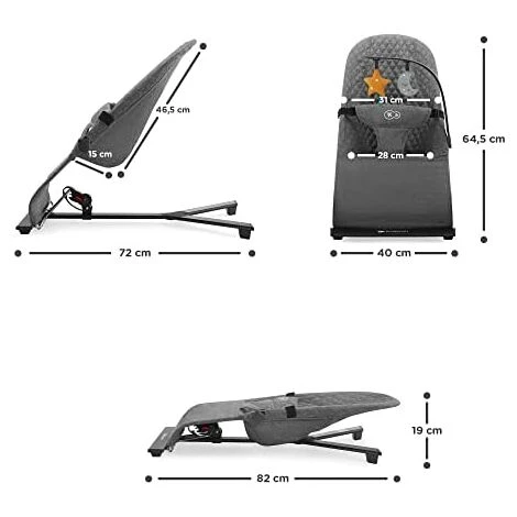 Kinderkraft Babysitter MIMI, Dondolo, Arco Con Giocattoli, Montato, Beige 3 Kinderkraft Babysitter MIMI, Dondolo, Arco Con Giocattoli, Montato, Beige - immagine 3