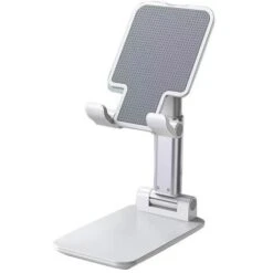 Supporto Solido Per Telefono Cellulare Per Scrivania Ufficio Con Caviglia Altezza Appoggio Regolabile E Supporto Per Telefono Pieghevole Per Tutti Gli Smartphone IPhone（Bianco）