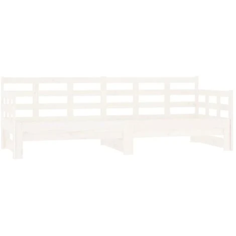 Dormeuse Estraibile - Letto Per Adulti Bianca Legno Massello Di Pino 2x(80x200) Cm BV662460 - BonneVie 2 Dormeuse Estraibile - Letto Per Adulti Bianca Legno Massello Di Pino 2x(80x200) Cm BV662460 - BonneVie - immagine 2