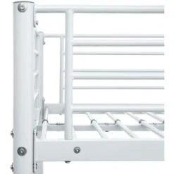 Letto A Castello Struttura Letto - Letto Per Adulti Bianco In Metallo 90x200 Cm BV970269 - BonneVie -Armonia Casa 91048567 5