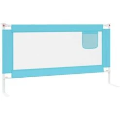 Sponda Letto Di Sicurezza Per Bambini - Sponde E Barriere Anticaduta Letto Blu 160x25 Cm In Tessuto BV984452 - BonneVie -Armonia Casa 91240574 4