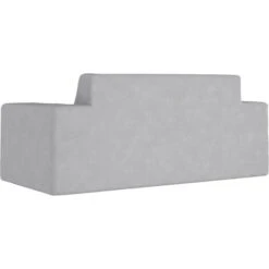 Divano Per Bambini A 2 Posti - Divano Relax Sofa Grigio Chiaro In Morbido Peluche BV902648 - BonneVie -Armonia Casa 91515711 5
