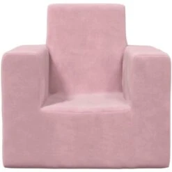 Divano Per Bambini - Divano Relax Sofa Rosa In Morbido Peluche BV341158 - BonneVie -Armonia Casa 91515749 3