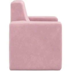 Divano Per Bambini - Divano Relax Sofa Rosa In Morbido Peluche BV341158 - BonneVie -Armonia Casa 91515749 4