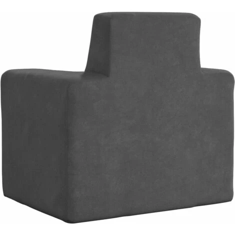 Divano Per Bambini - Divano Relax Sofa Antracite In Morbido Peluche BV221693 - BonneVie 5 Divano Per Bambini - Divano Relax Sofa Antracite In Morbido Peluche BV221693 - BonneVie - immagine 5