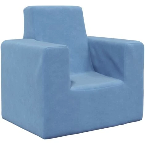 Divano Per Bambini - Divano Relax Sofa Blu In Morbido Peluche BV754272 - BonneVie 2 Divano Per Bambini - Divano Relax Sofa Blu In Morbido Peluche BV754272 - BonneVie - immagine 2