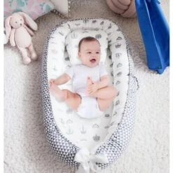 Nido Neonato Bionic Design 7844cm Fatto A Mano In Cotone Double Face (motivo A Punta Di Freccia)