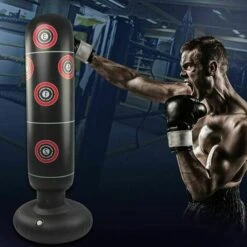 Sacco Da Boxe Gonfiabile Per Adulti Da 160 Cm, Sacco Da Boxe Per Adulti Autoportante, Sacco Da Boxe Per Adulti Con Piedi Pesanti, Muay Thai Kickboxing MMA Attrezzature Per Il Fitness Per Arti Marziali -Armonia Casa 91720948 3