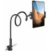 Supporto Per Tablet A Collo D'oca Per Letto - Morsetto Per Braccio Flessibile Per Tablet Compatibile Con Letto - Nero.