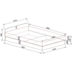 Letto Una Piazza E Mezza Contenitore 120x190cm Oldwook Carducci 5 Letto Una Piazza E Mezza Contenitore 120x190cm Oldwook Carducci -Armonia Casa 92757871 3